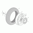 Scarabeo 125-200 E2 (Piaggio Engine) Заднее колесо