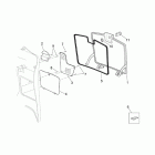 Scarabeo 125-200 E2 (Piaggio Engine) Центальная часть облицовки 1