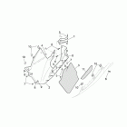 RSV 1000 Central body - rh fairings