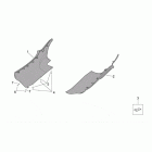 Leonardo 250 ST (Yamaha Engine) Central body - underpanel