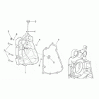 Leonardo 250 ST (Yamaha Engine) Flywheel side cover