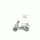 SR 50 AIR Комплект наклеек - задняя часть