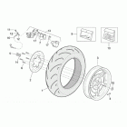 Leonardo 250 ST (Yamaha Engine) Rear wheel - rear caliper
