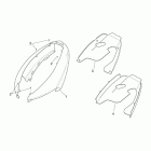 SR 125-150 Задний обтекатель