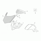 Leonardo 250 ST (Yamaha Engine) Front body - front fairing 3