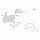 Leonardo 125-150 Front body - front fairing 2