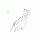 Leonardo 250 ST (Yamaha Engine) Задний обтекатель