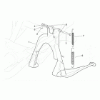 SR 125-150 Центральная подножка