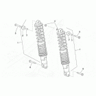 Leonardo 250 ST (Yamaha Engine) Задний амортизатор