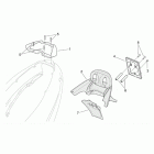 SR 125-150 Rear body  - plate holder