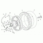 Scarabeo 1 (Minarelli Engine) Заднее колесо