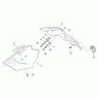 Scarabeo 1 (Minarelli Engine) Rear body iii - mudguard