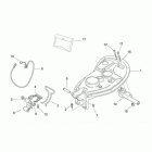 Scarabeo 1 (Minarelli Engine) Rear body ii - seat.comp.