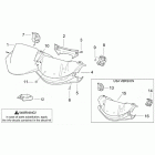 SR 50 H2O Передний корпус - облицовка 1