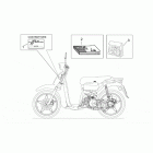 Scarabeo 1 (Yamaha Engine) Decal op.handbooks and plate set