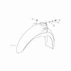 Scarabeo 1 (Minarelli Engine) Front body vi - front mudguard