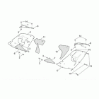 RSV 1000 Central body - upper fairings