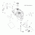 SPORTSMAN TOURING 500 EFI QUAD - A08DN50EA Body, fuel tank asm. (built 12 / 02 / 07 and after...