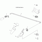 SPORTSMAN 300 4X4 - A08LH27AW/AX/AZ Drive train, gear selector (built 11 / 05 / 07 and...