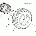 SPORTSMAN 90 - A07FA09AA/AB Колесо заднее