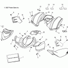 PHOENIX 200 QUAD - A08PB20EB Крылья и сиденье