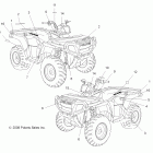 SPORTSMAN 500 HO EFI - A08MN50AF/AN/AQ/AR/AS/AT/AW/AX Наклейки