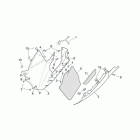 RSV 1000 SP Central body - lower fairings