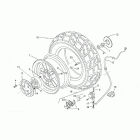 Rally 50 H2O Заднее колесо - дисковый тормоз