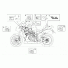 RSV 1000 Decal and plate set