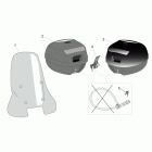 Gulliver 50 H20 Acc. - windshields / top cases