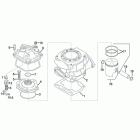 RX 125 Цилиндр - головка - поршень