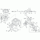 RS 125 (123cc Engine) Цилиндр - головка цилиндра