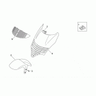 Leonardo 125-150 Front body - front fairing 2