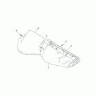 Leonardo 125-150 Front body - front fairing 1