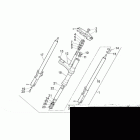 RS 125 (122cc Engine) Передняя вилка