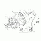 Scarabeo 50 2T (Minarelli Engine) Переднее колесо- дисковые тормоза