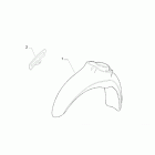 Scarabeo 50 2T (Minarelli Engine) Крыло переднее