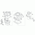 RS 125 (122cc Engine) Цилиндр - головка - поршень