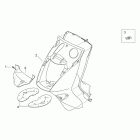 Leonardo 125-150 Front body - front shield