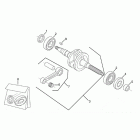 Amico 50 Коленчатый вал и шатун