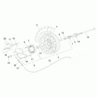 Amico 50 Front wheel - drum brake