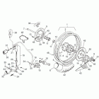 RX 125 Rear wheel - rear brake