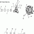 SPORTSMAN X2 - A06MN50AU Drive clutch and mounting
