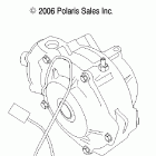 SPORTSMAN 450 - A07MH46AA/AZ Gearcase, mounting, front (demand drive)