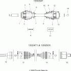 SPORTSMAN 450 - A07MH46AA/AZ Shaft, drive, front