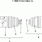 SPORTSMAN X2 - A06MN50AU Drive shaft, rear