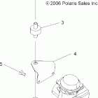 TRAIL BOSS 330 - A07CA32AA Engine, carburetor bracket