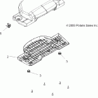 SPORTSMAN X2 500 EFI QUAD - A07TH50EA Seat, passenger, bottom