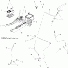 SCRAMBLER 500 4X4 - A07BG50AA/FA Brake, hand / brake line