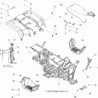 SPORTSMAN 800 EFI INTL - A07MH76FA Cab, rear, seat and frame